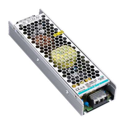 Slim type CV enclosed type  US-200-12 200W 12V 16.5A Constant voltage power supply for LED display