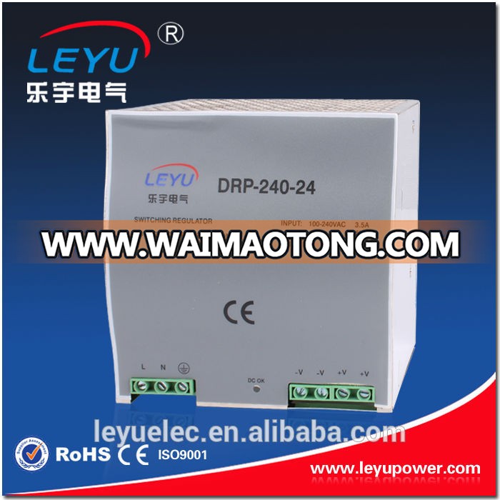 AC to DC transformer 240W single output 12v 24v 48v din rail power supply